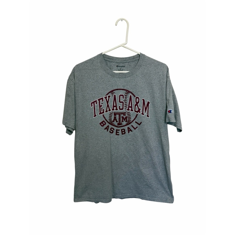 Champion Texas A&M Baseball Gray Collegaite Tee, Large - Picture 1 of 6